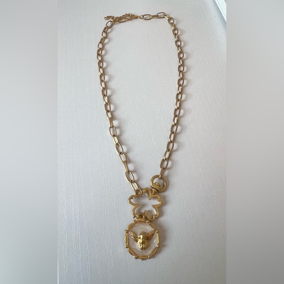 Made in Turkey Jewelry - 22K Gold Plated Angel Pendant Chain Necklace